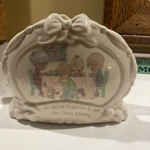 1994 Precious Moments Thankful Napkin Holder